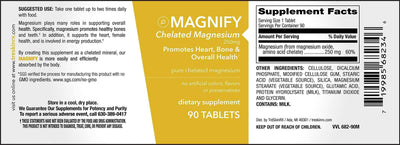 MAGNIFY: Chelated Magnesium  TréSkin.